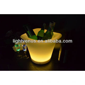 RGB multi color changing illuminated led ice bucket standing cooler for party